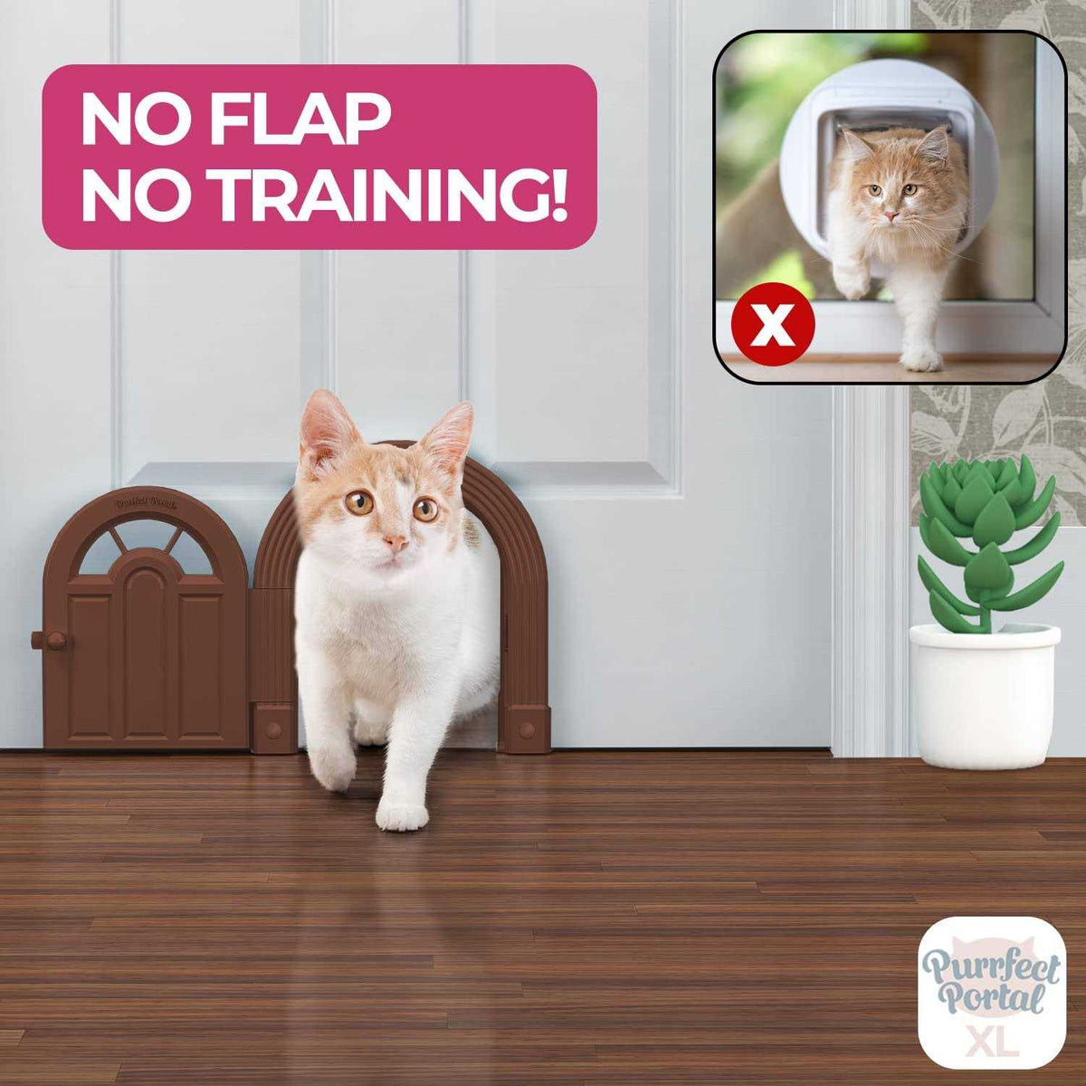 Extra Large No-Flap Cat Door X164385