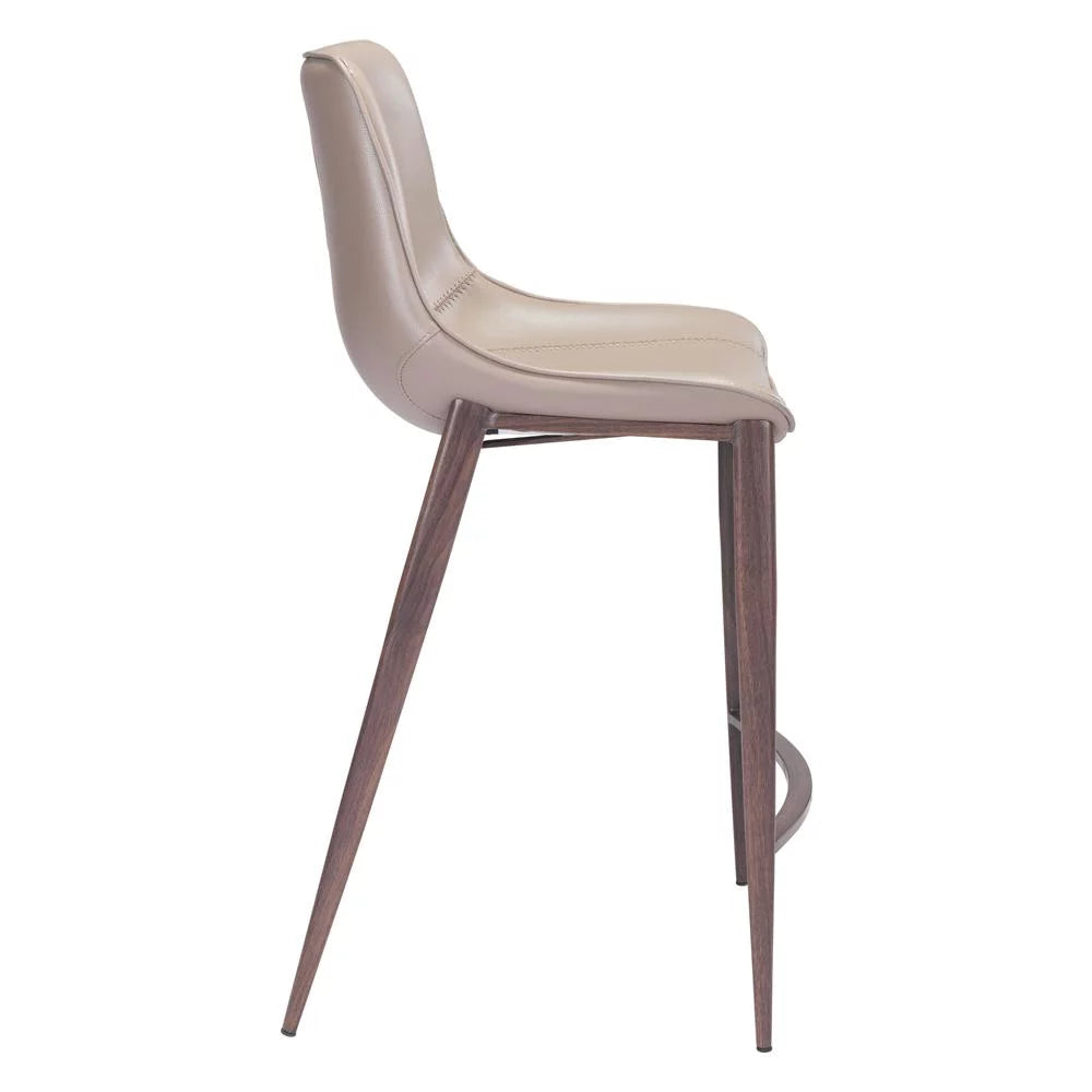 Gray Walnut Counter Chair Set of 2 Y365215