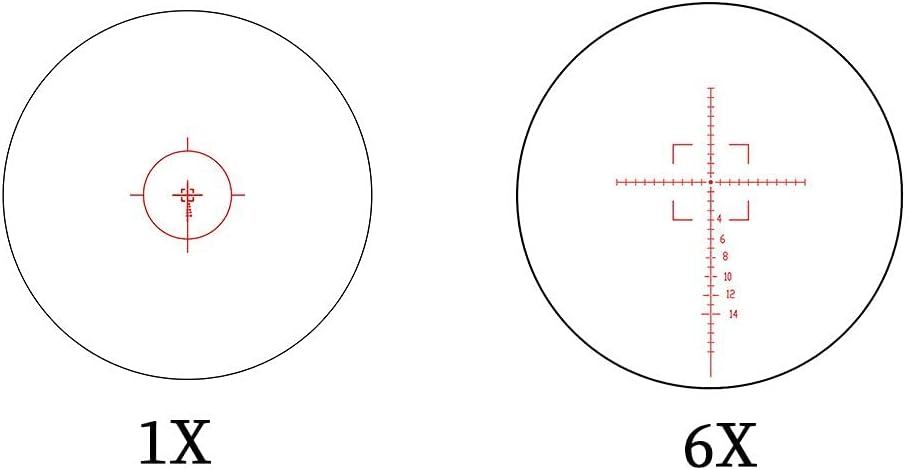 1-6X24 FFP Scope with Red/Green Illuminated Reticle and Scope Mount B994