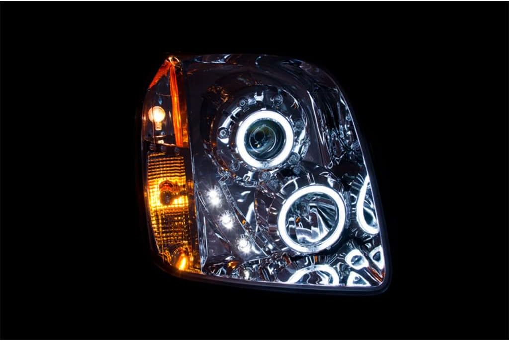 Projector Headlights with Halo Chrome N1877