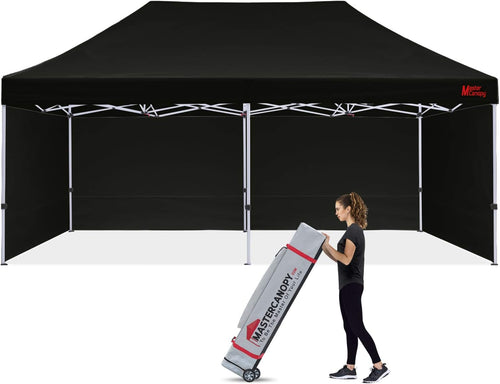 10x10 Heavy Duty Pop-up Canopy Tent with Sidewalls J25789