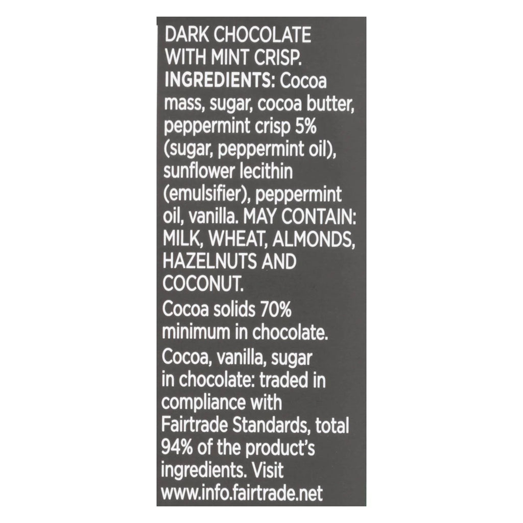 Dark Chocolate Mint Crisp Case of 12 3 OZ X3719