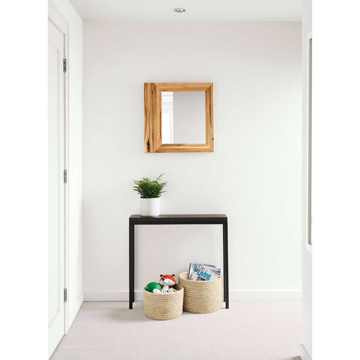 White Venatino Marble Top Parsons Console Table G76799
