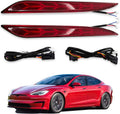 LED Rear Fog Lights Reflector Lamps for Tesla Model 3, 2 Pcs D120485
