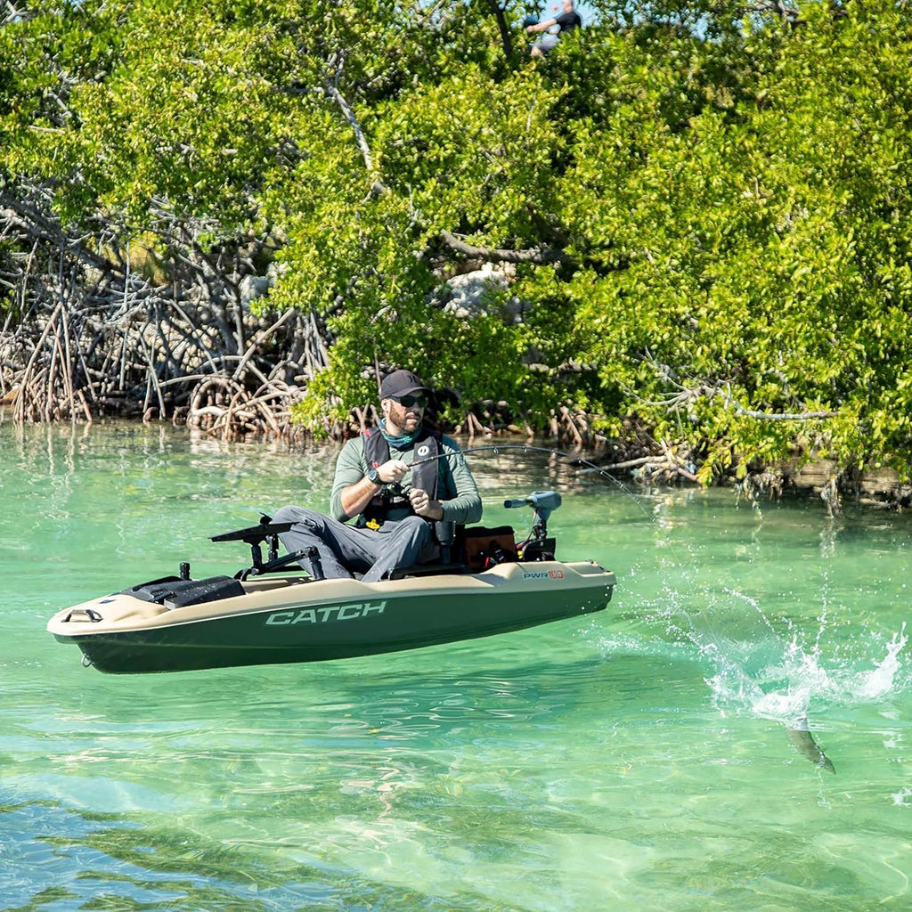 Sit-on-Top Fishing Kayak 10 ft Light Kaki V28047