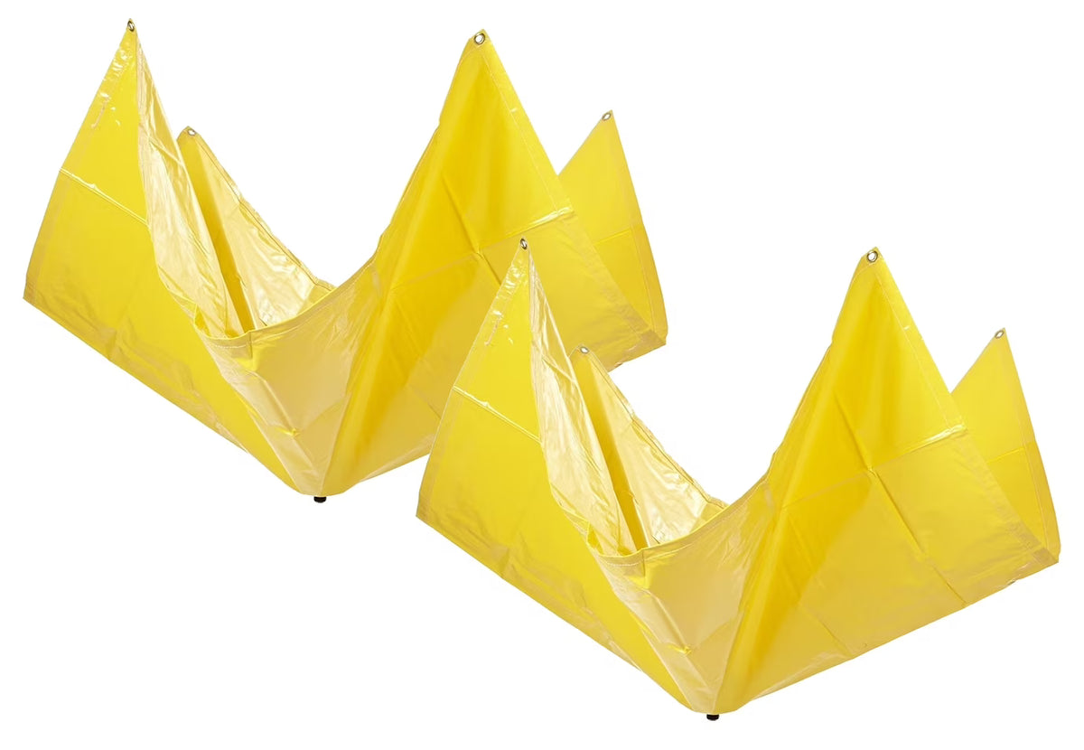 (2 Pack) 5' x 5' Heavy Duty Drain Tarp Yellow M934