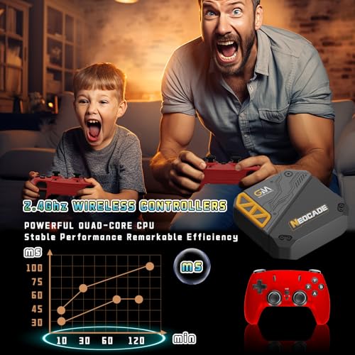 Retro Gaming Console with 2.4G Wireless Controllers F2823