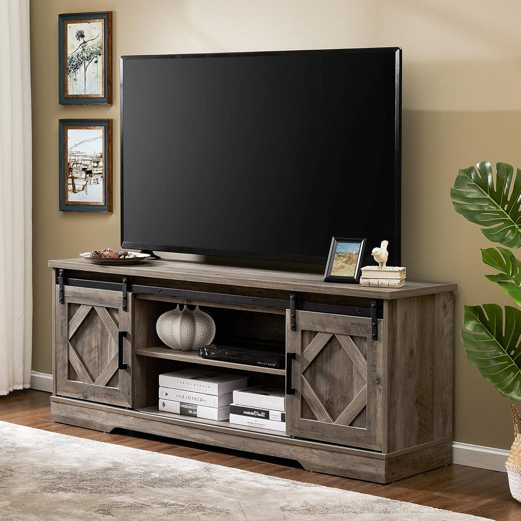 Wash Grey Wood TV Stand for TVs Up to 65 inch H609
