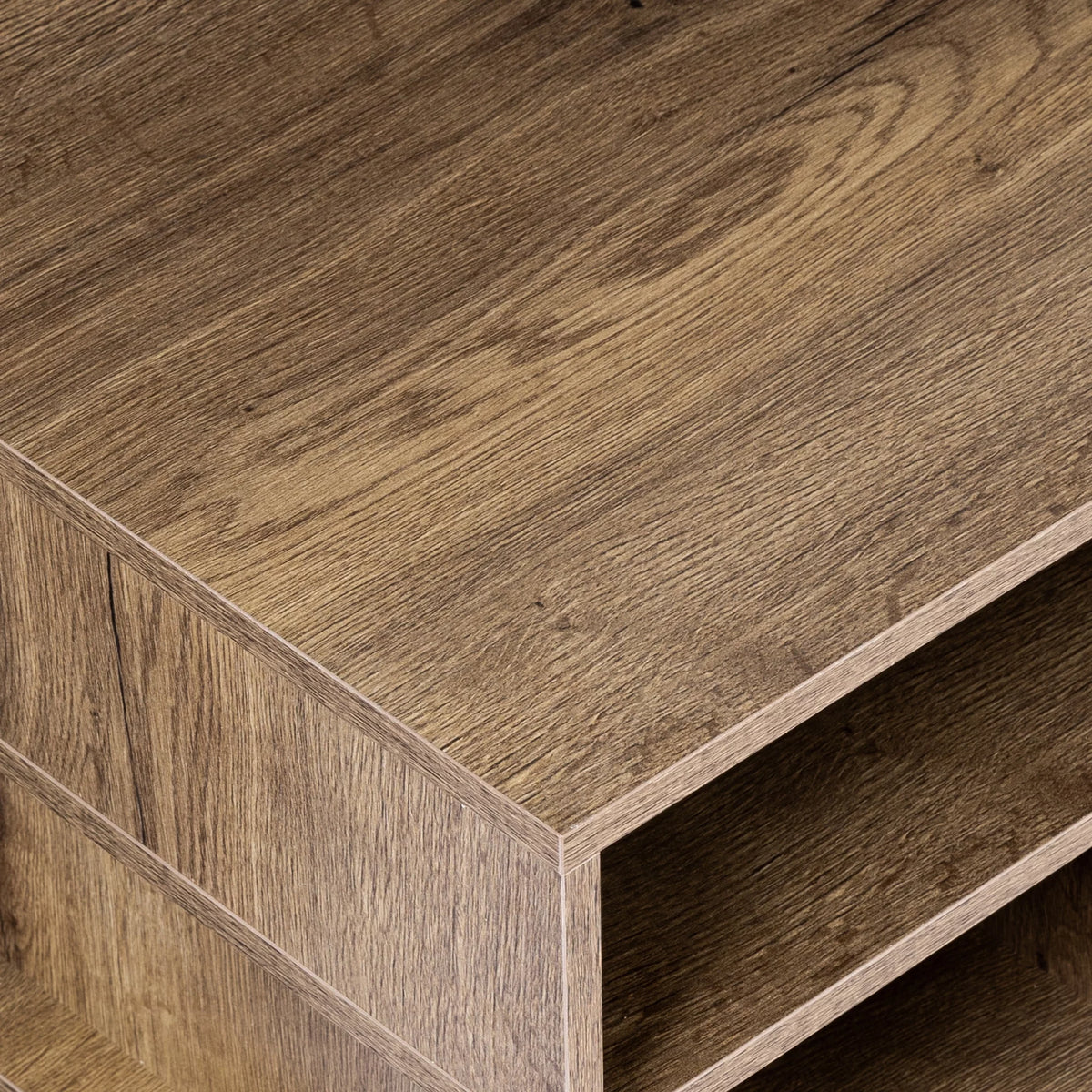 Brown Computer Desk with V-Shaped Iron Leg D26833