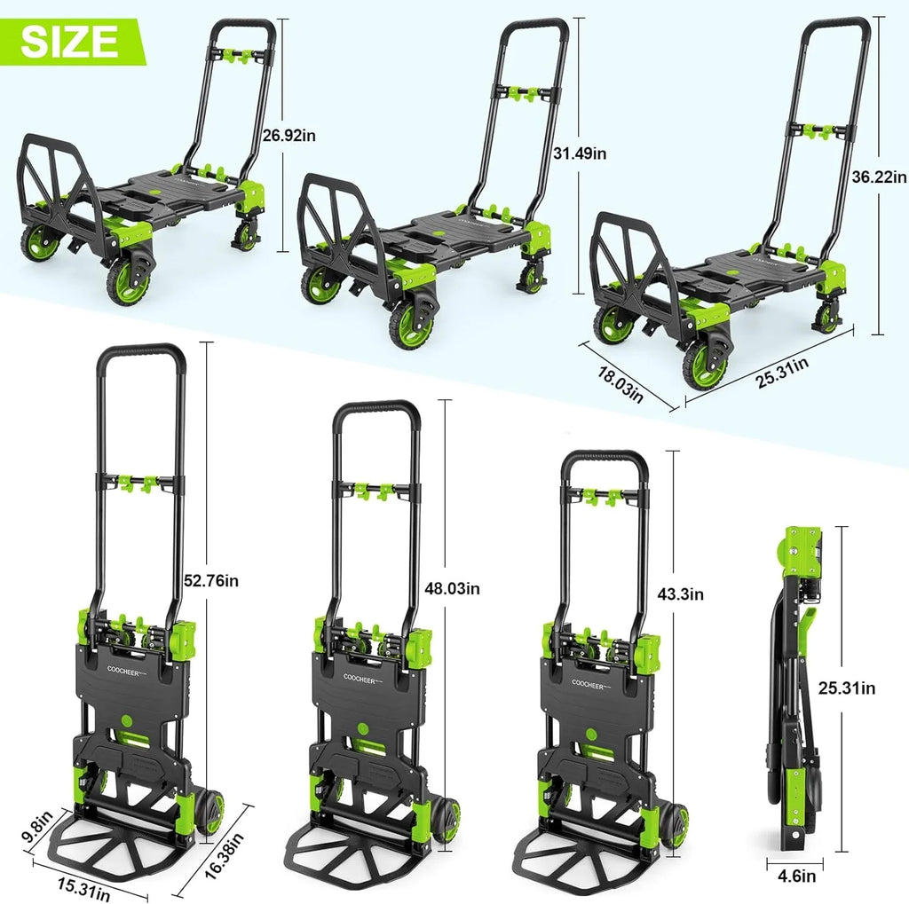 330 lb Folding Hand Truck with Retractable Handle I63487