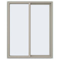Desert Sand Vinyl Right-Handed Sliding Window with Fiberglass Mesh Screen N4406