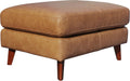 Caramel Leather Ottoman Y2216