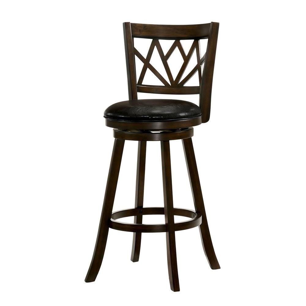 Brown Cherry Swivel Barstool C107