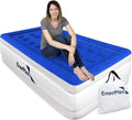 Twin 13 Inch Double Height Inflatable Air Mattress with Built-in Dual Pump D86566