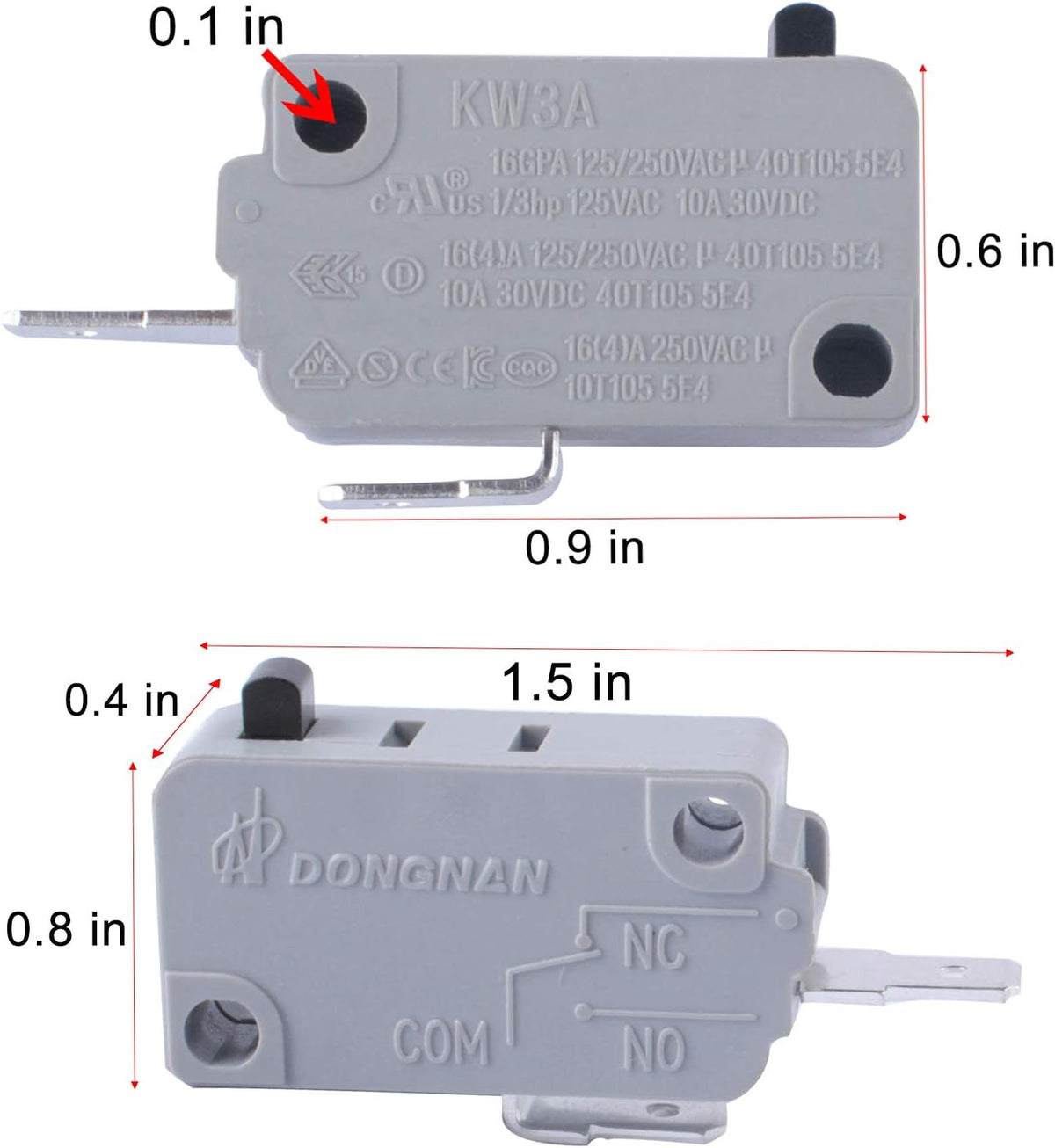 Microwave Door Switch 16A 125/250V B2489