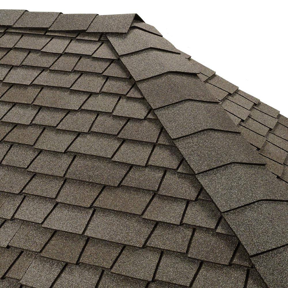 Antique Slate Double-Layer Hip and Ridge Cap Roofing Shingles D386