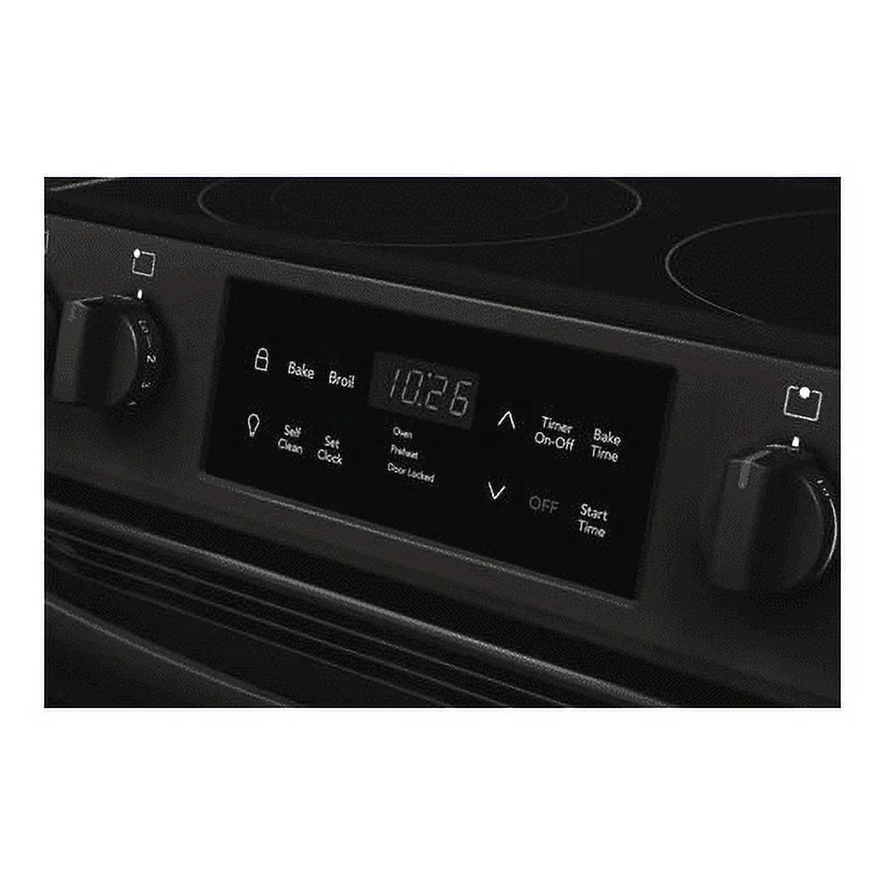 Black 30 in Freestanding Range with Self-Cleaning D65102