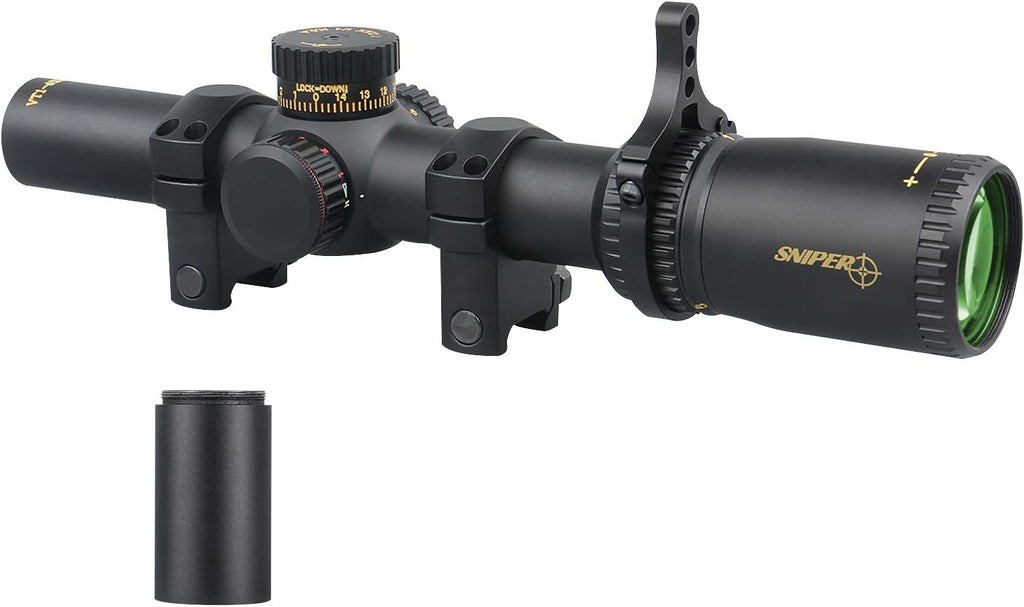 1-6X24 FFP Scope with Red/Green Illuminated Reticle and Scope Mount B994