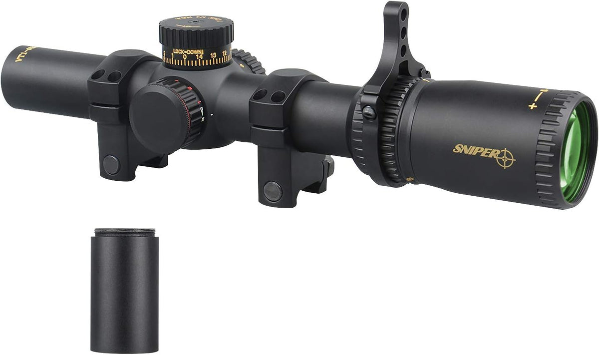 1-6X24 FFP Scope with Red/Green Illuminated Reticle and Scope Mount B994