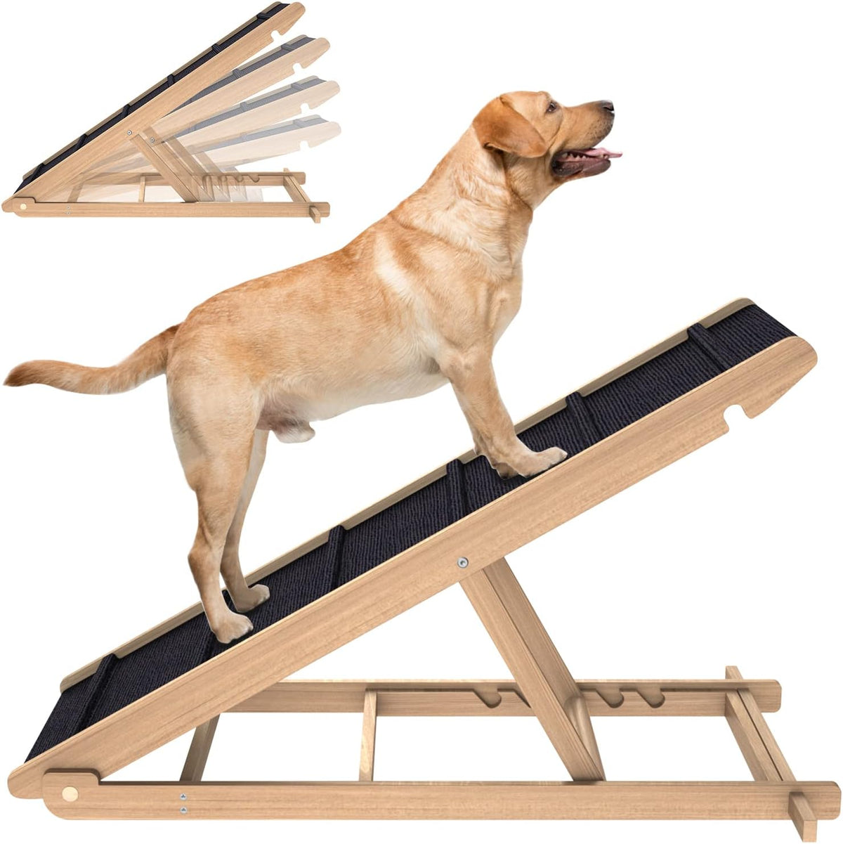 Adjustable Folding Pet Ramp with Non Slip Mat, 40" Long C87912