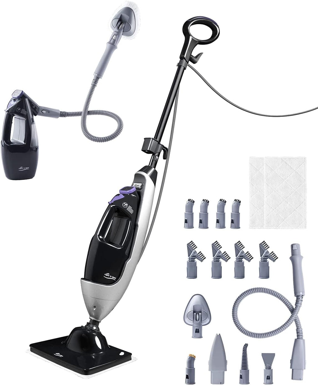 9-in-1 Steam Mop Cleaner with Detachable Handheld Unit R109236