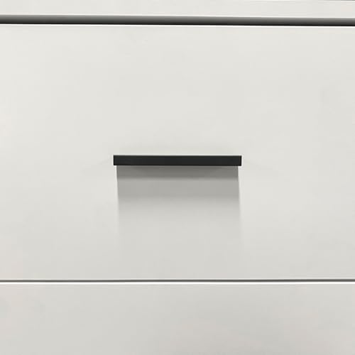 White 4 Door 2 Drawer Wood Armoire Wardrobe with Mirror F906