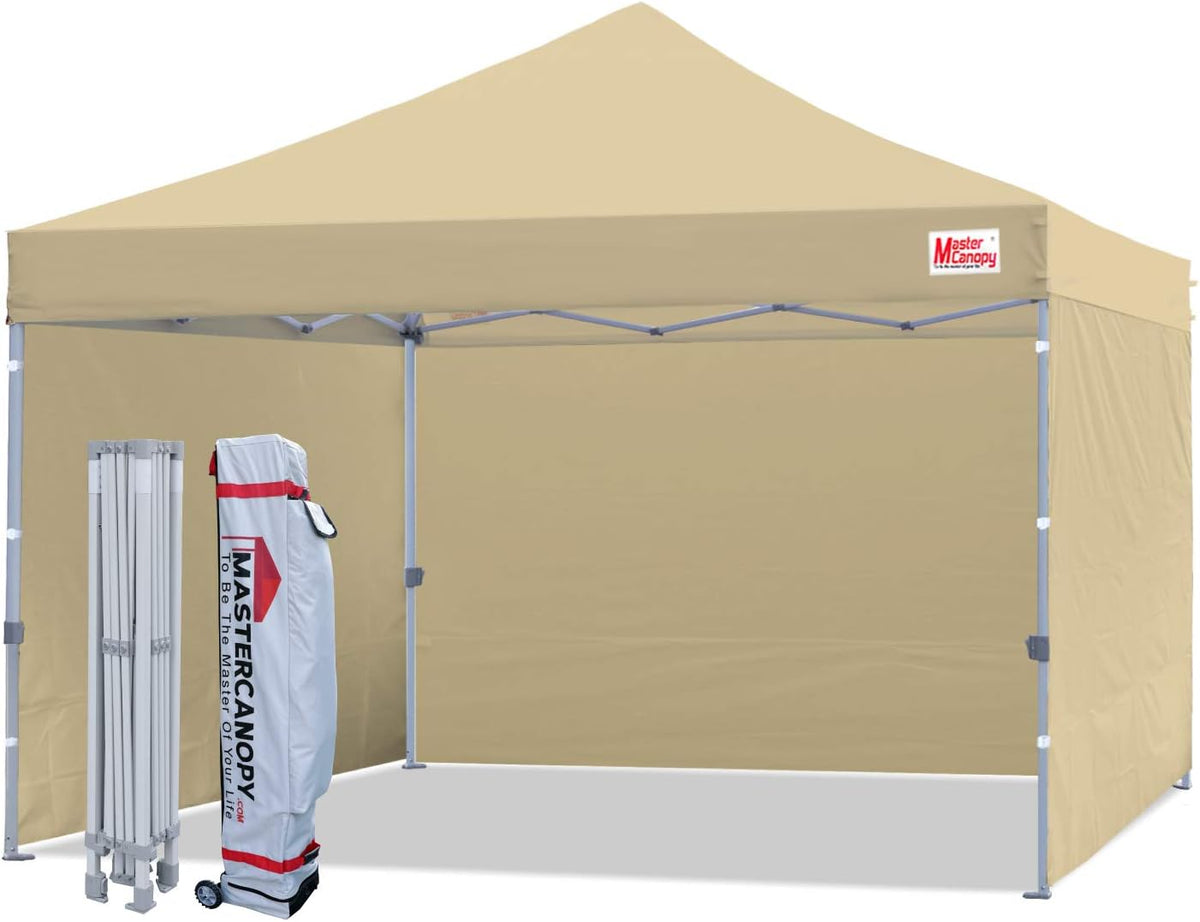 10x10 Heavy Duty Pop-up Canopy Tent with Sidewalls J25789