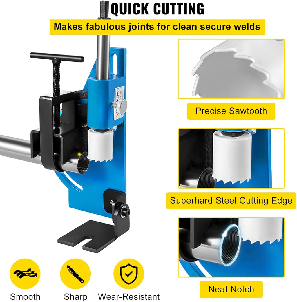 60 Degree Pipe Notcher for 2" Round Tubing H731554