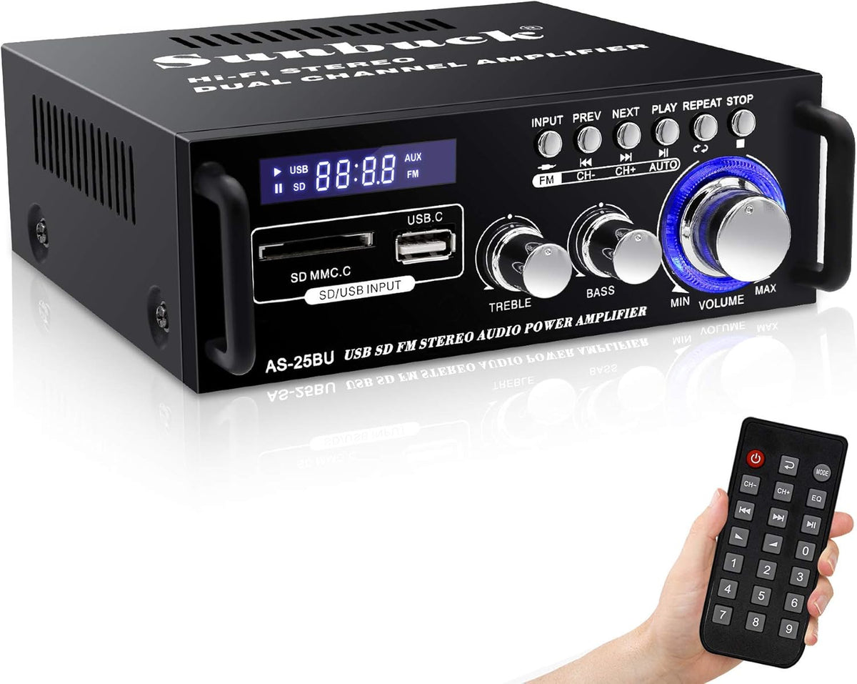 180W Wireless Bluetooth Stereo Amplifier Y26726