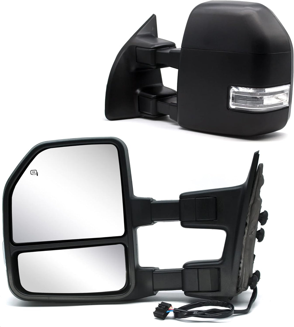 Black Power Heated Towing Mirrors R239