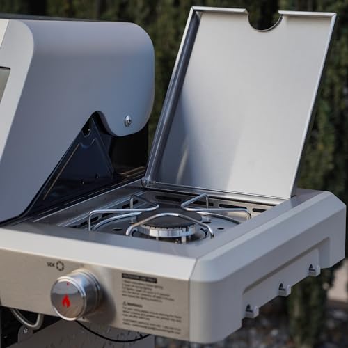 Stainless Steel 3 Burner Propane Gas Grill with Side Burner S30788