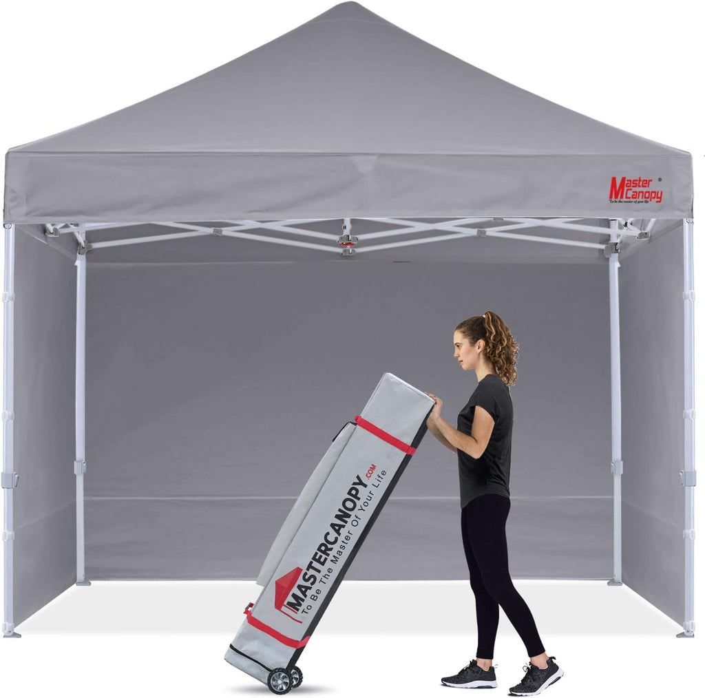 10x10 Heavy Duty Pop-up Canopy Tent with Sidewalls J25789