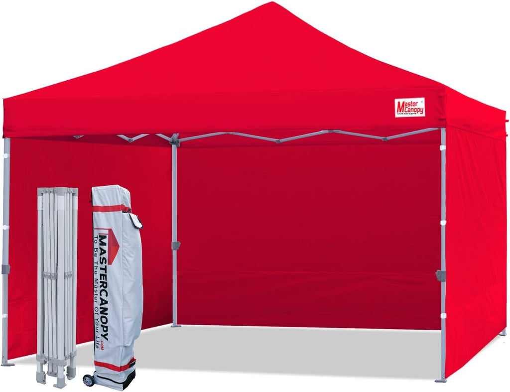10x10 Heavy Duty Pop-up Canopy Tent with Sidewalls J25789