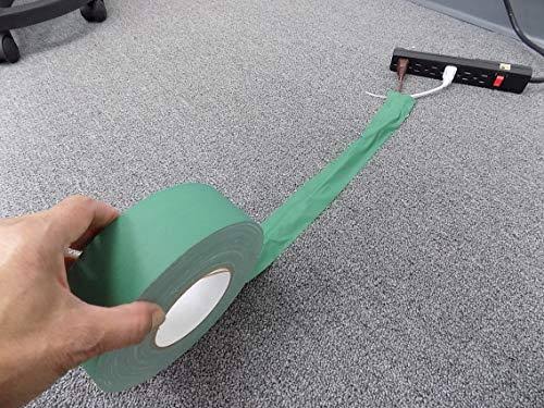 Green Low Gloss Gaffer Tape 2 in. x 60 Yards Pack of 24 X153889