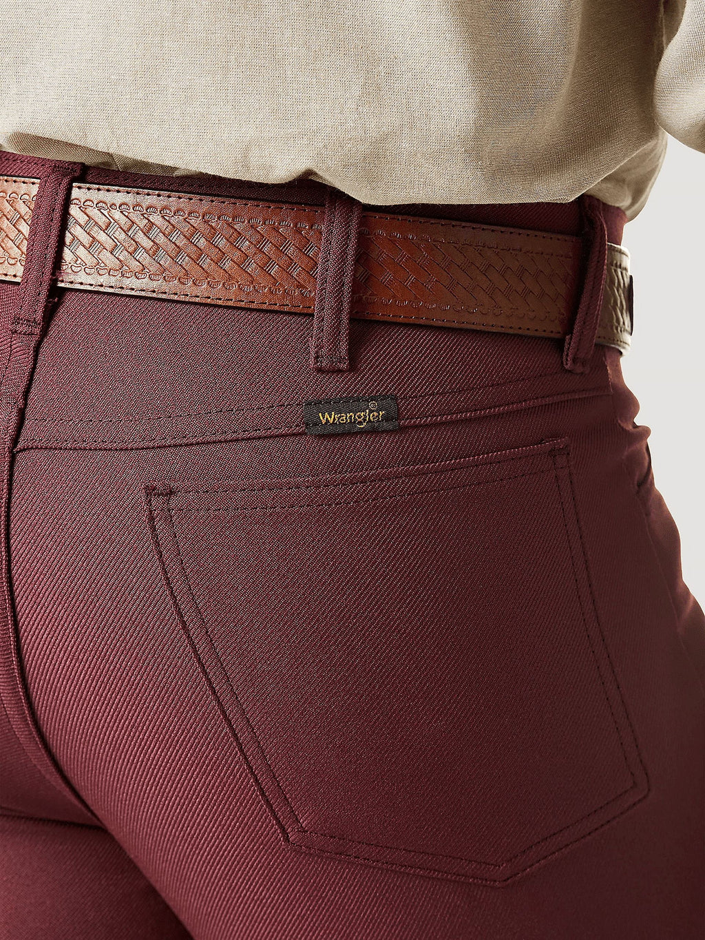 Polyester Tawny Port Mens Jeans A98338