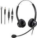 Noise Canceling Microphone Mono Call Center Office Headset with RJ9 Jack & 3.5mm Connector C547