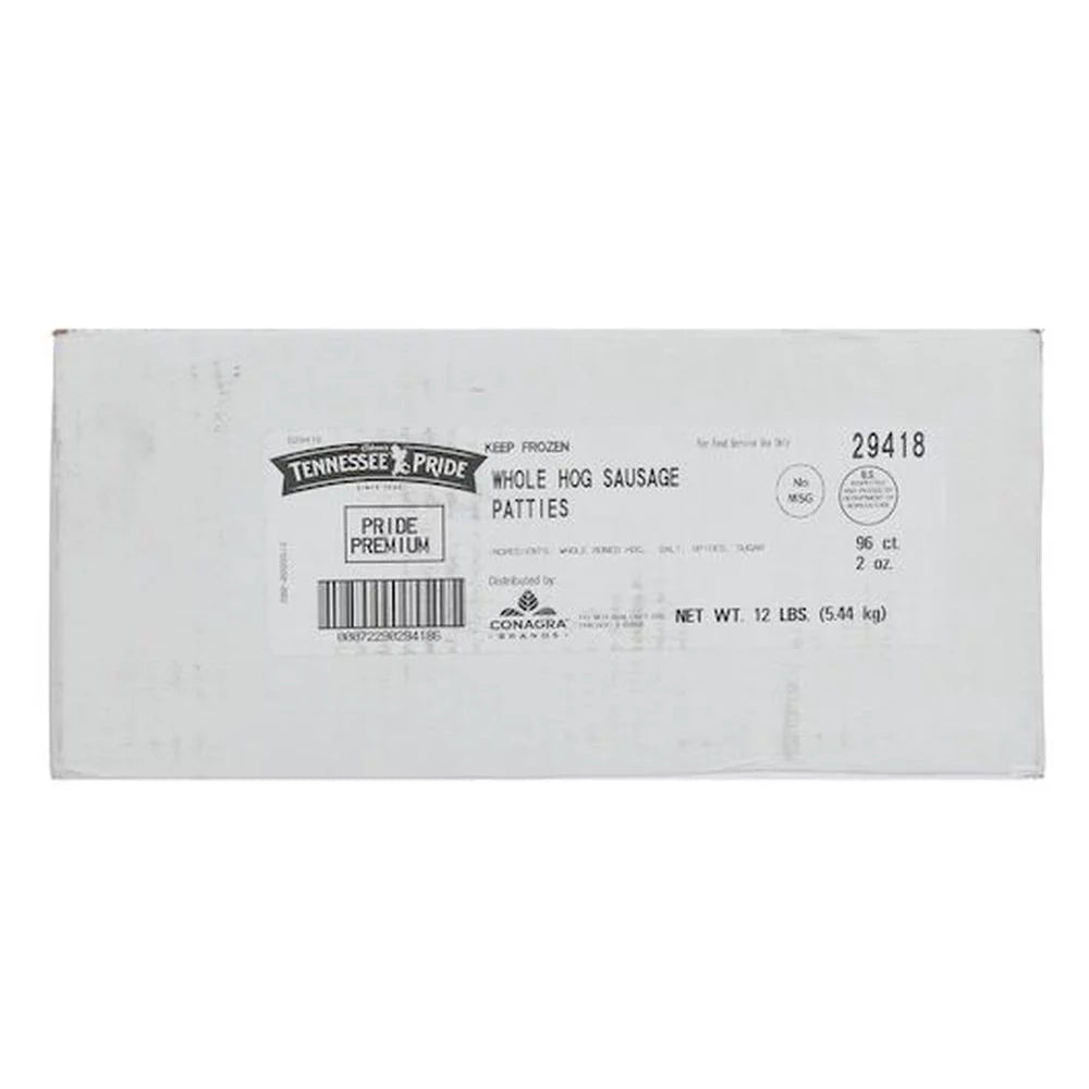 12 Pound Mild Sausage Patty F11118