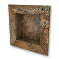 17 in. x 17 in. Square Recessed Shampoo Caddy in Crema Bordeaux G482
