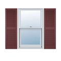 Vinyl Cathedral Top Open Louver Shutters Y732488