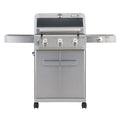 Stainless Steel 3 Burner Propane Gas Grill with Side Burner S30788