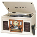 Mahogany 8-in-1 Bluetooth Record Player with Turntable R8015