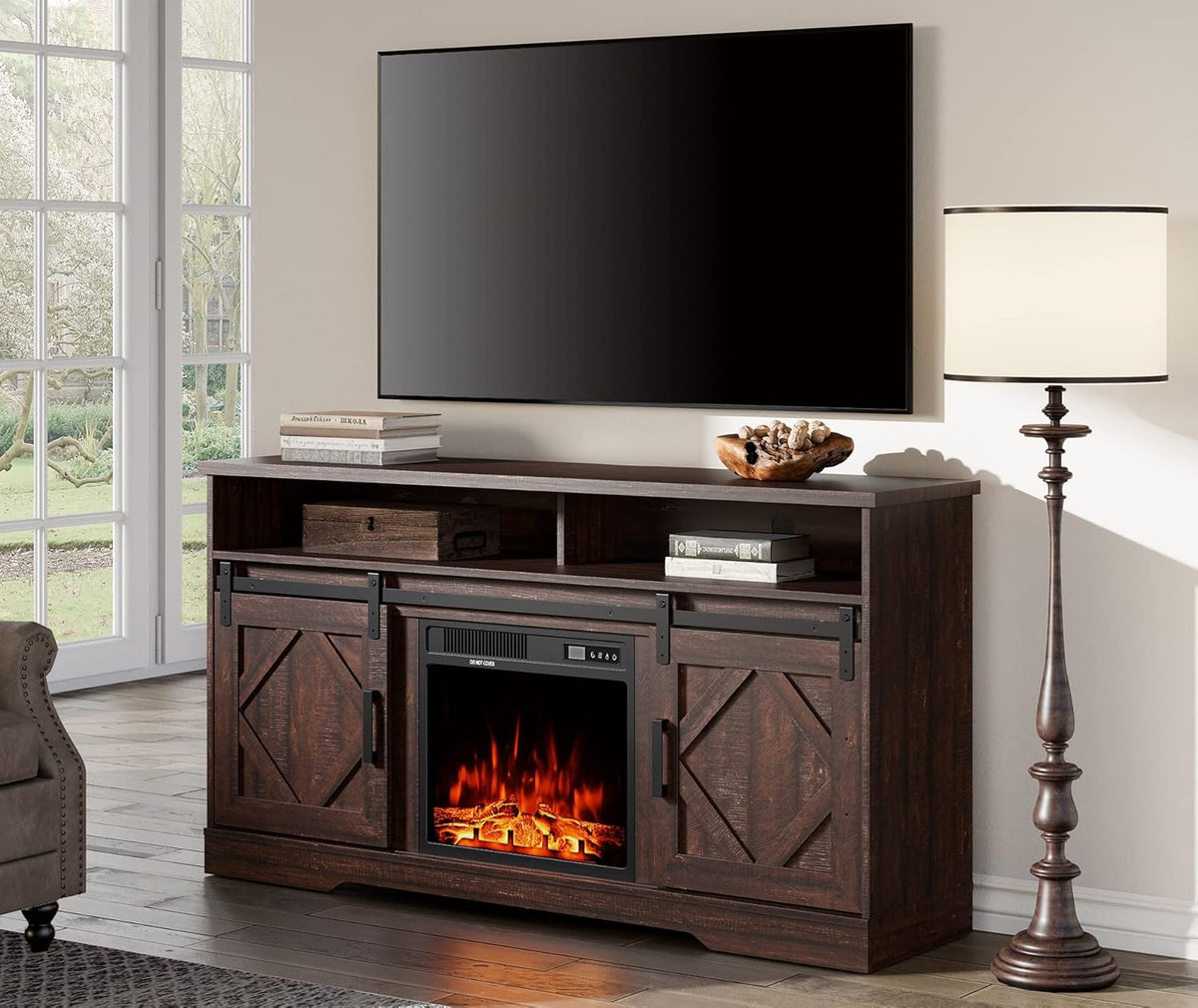 Wash Grey Wood TV Stand for TVs Up to 65 inch H609