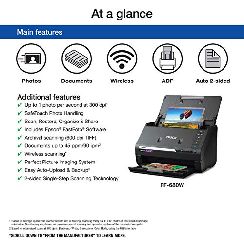 Wireless High-Speed Photo and Document Scanner V510