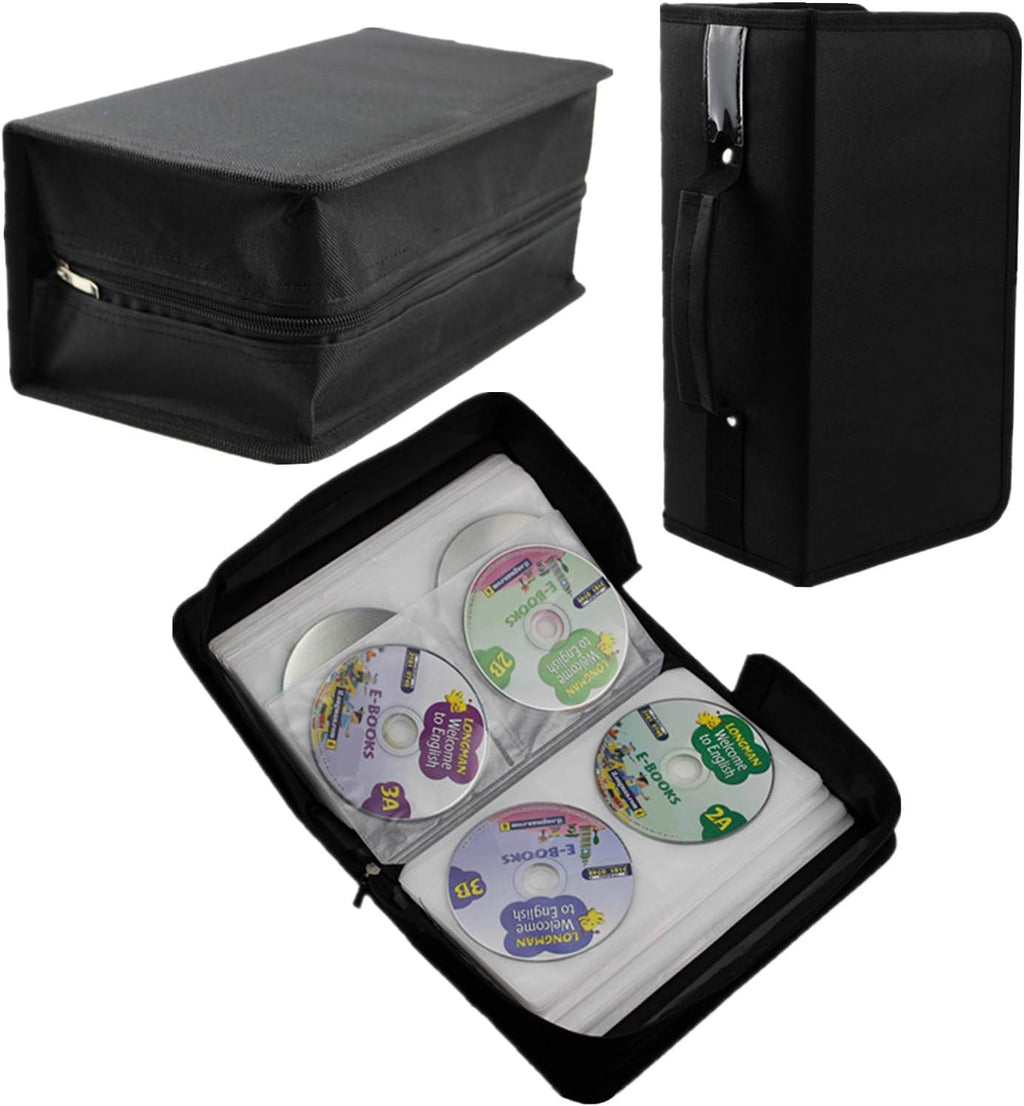 168 Capacity Black CD/DVD Case Holder J56490