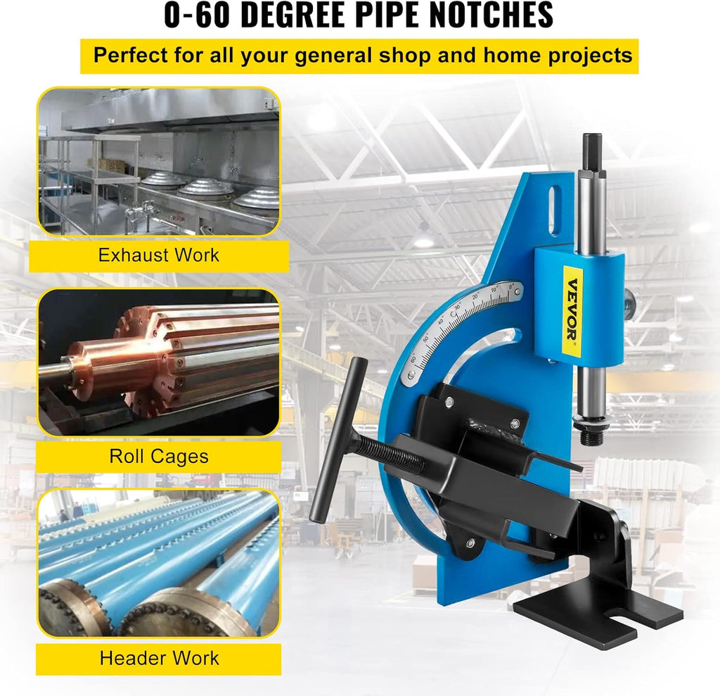 60 Degree Pipe Notcher for 2" Round Tubing H731554