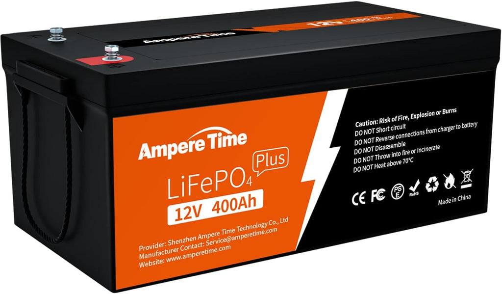12V 400Ah Deep Cycle LiFePO4 Battery Pack with 250A BMS S8163