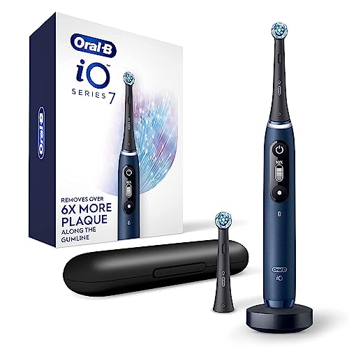 Black Rechargeable Electric Toothbrush with 5 Cleaning Settings, 2 Replacement Heads, and Travel Case E54925