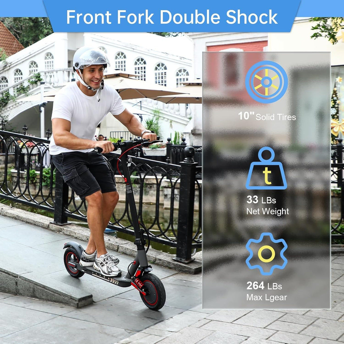 10" Solid Tire Electric Scooter N7601