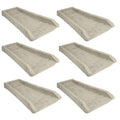 Light Taupe Decorative Rain Gutter Downspout Splash Block 6 Pack B605
