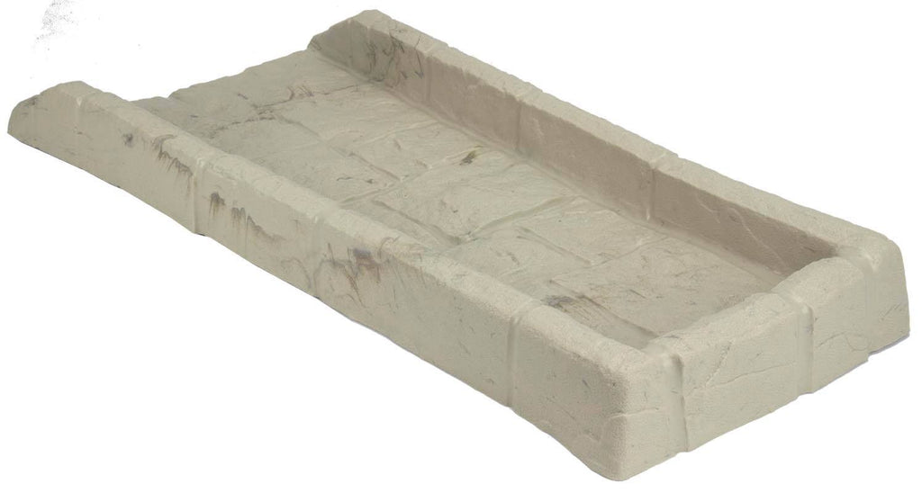 Light Taupe Decorative Rain Gutter Downspout Splash Block 6 Pack B605